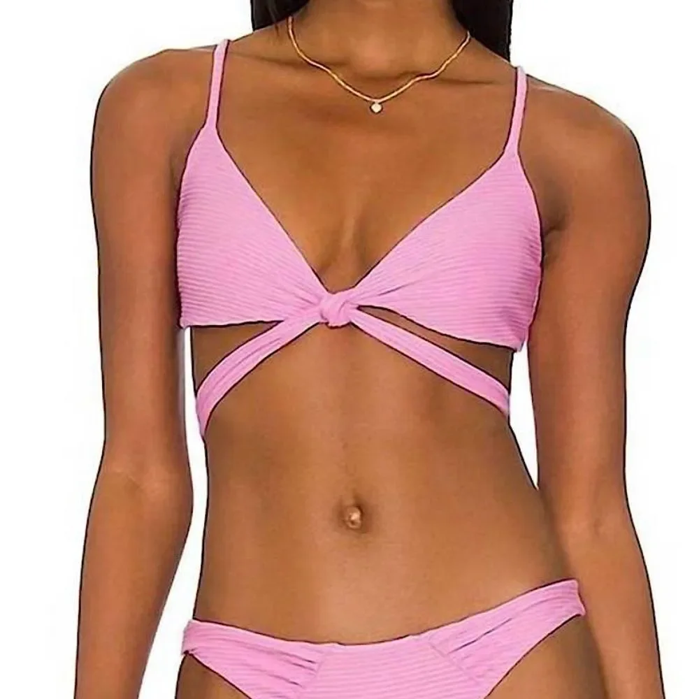 L*Space Chloe Bikini Top Rosebud Pink • NEW WITH TAGS •